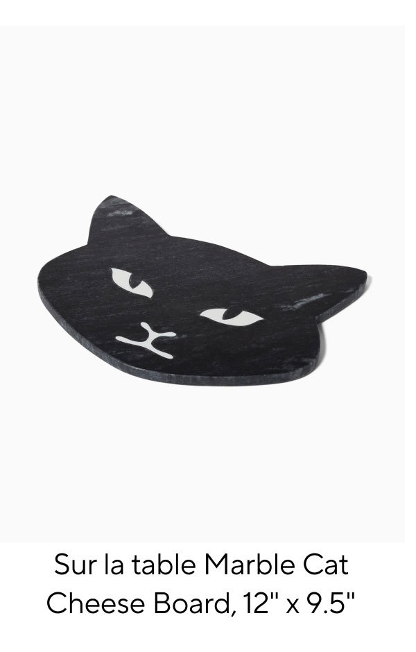 Sur la table Marble Cat Cheese Board