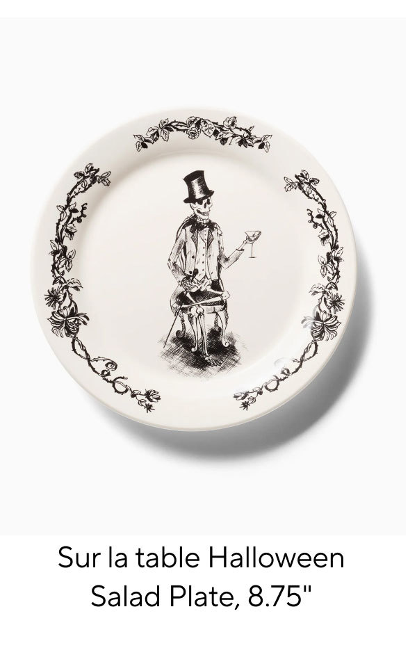 Sur la table Halloween Salad Plate
