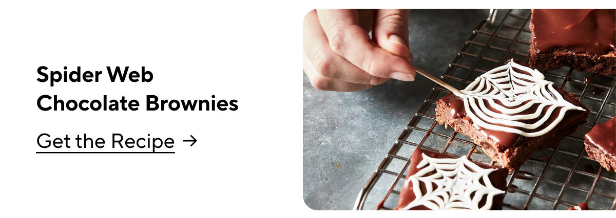 Spider Web Chocolate Brownies
