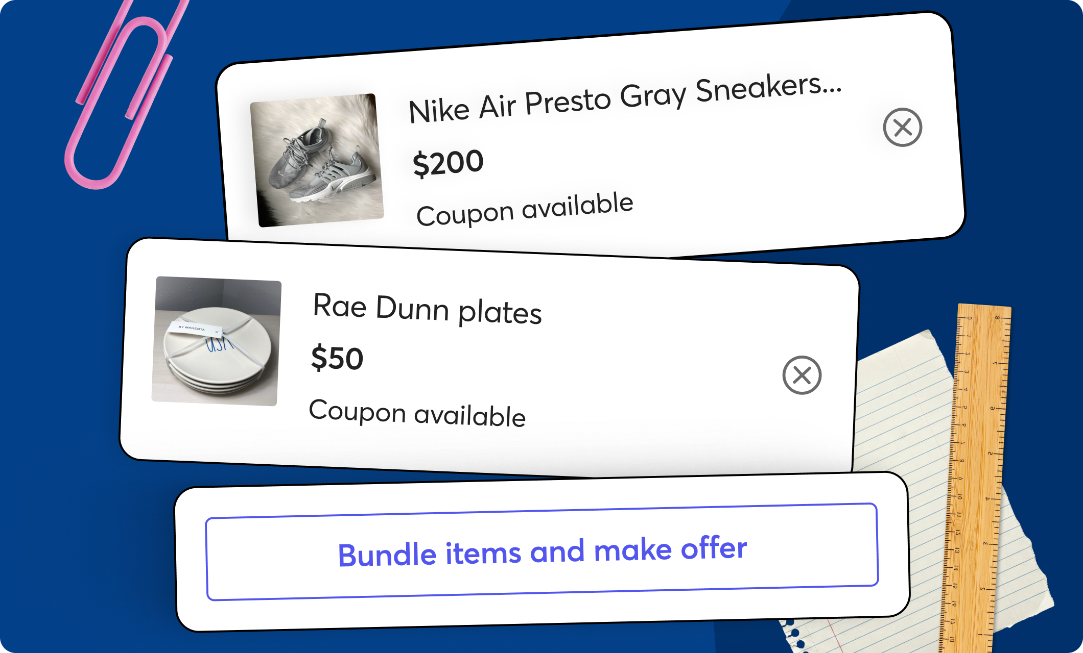 Bundle multiple items from the same seller