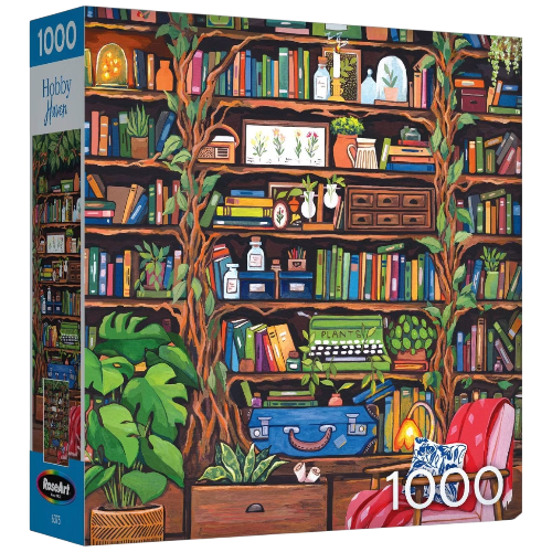 RoseArt 1,000-Piece Bookshelf Jigsaw Puzzle