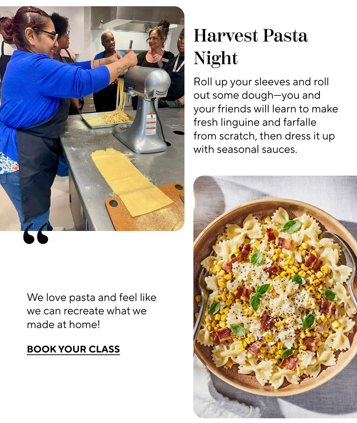 Harvest Pasta Night