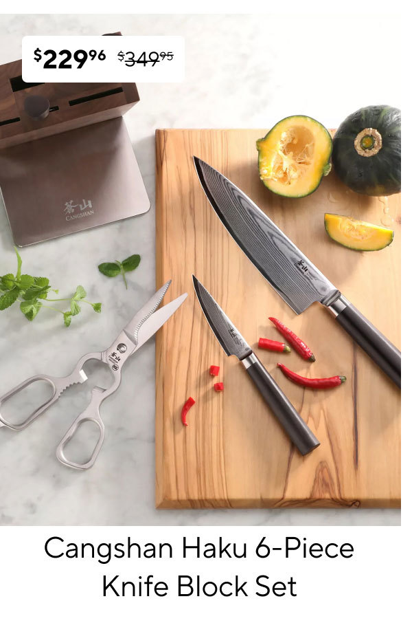 Cangshan Haku 6-Piece Knife Block Set