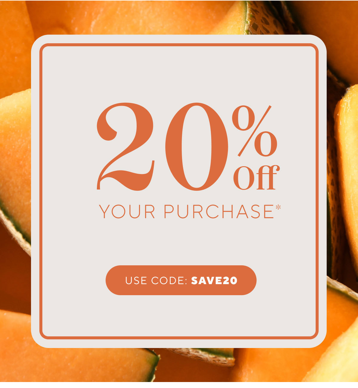 Sale 20% Your Purchase 