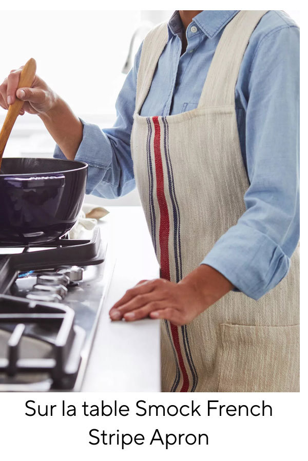 Sur la table Smock French Stripe Apron