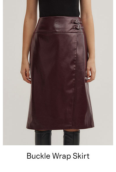 Buckle Wrap Skirt