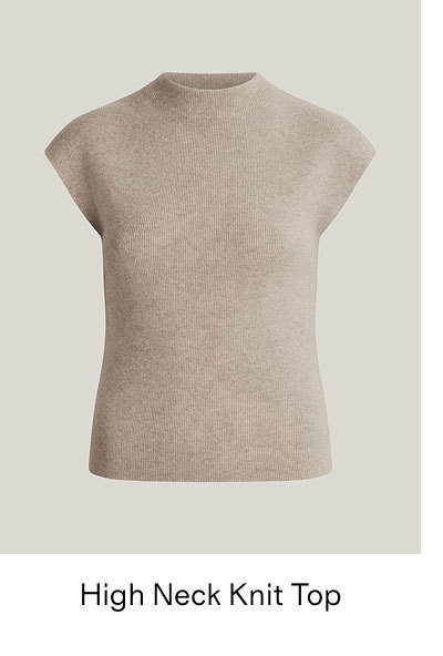 High Neck Knit Top