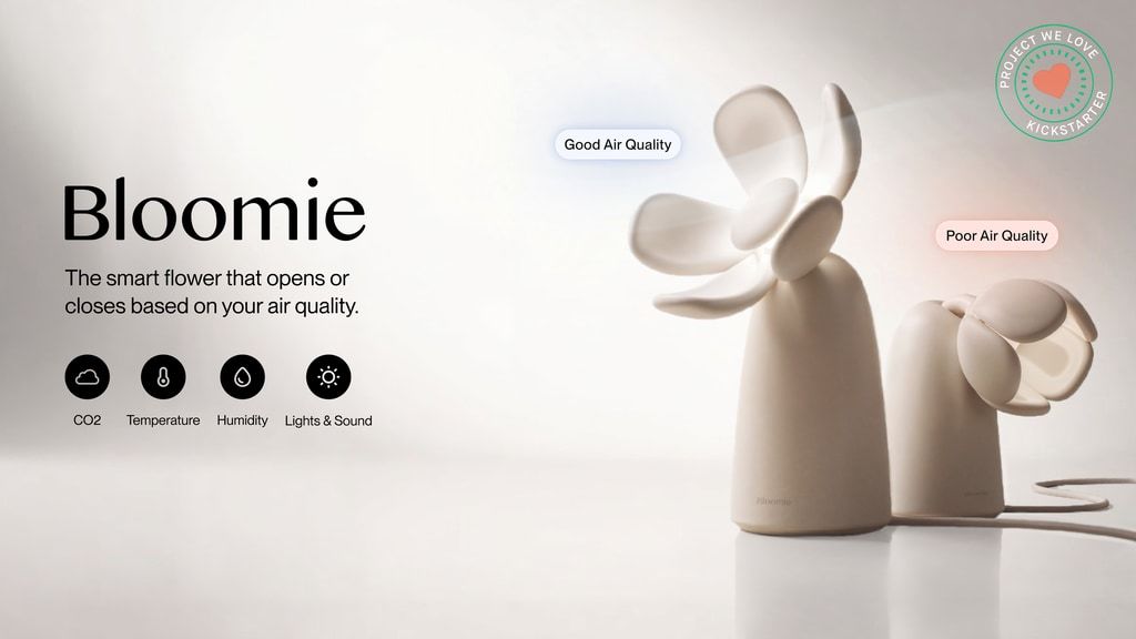 Bloomie: The Flower That Reacts to Your Air
