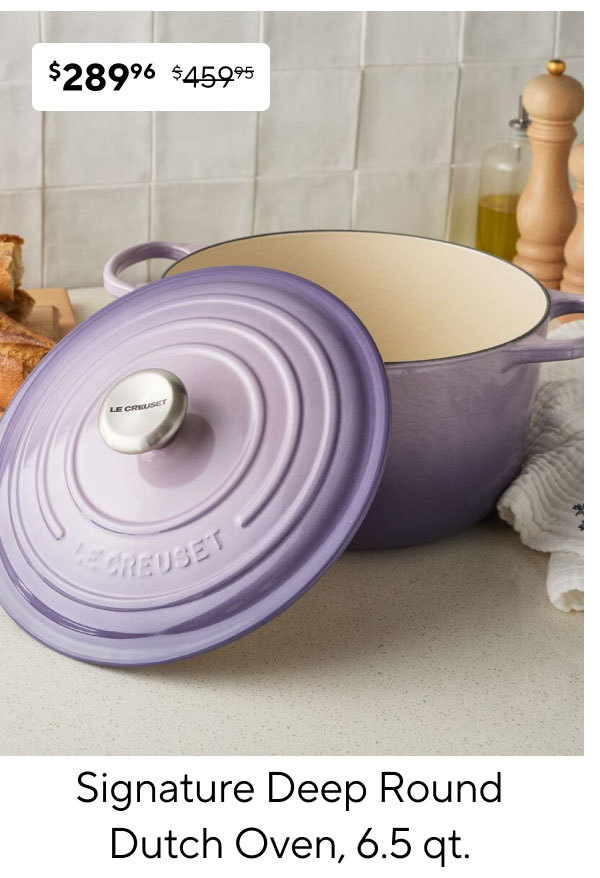 Le Creuset Signature Deep Round Dutch Oven, 6.5 qt.