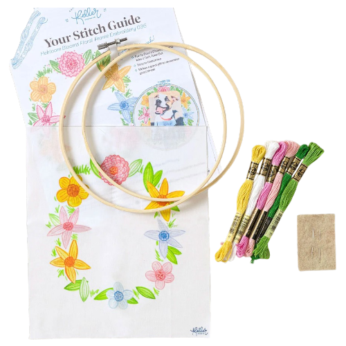 Uncommon Goods DIY Embroidered Floral Frame Kit