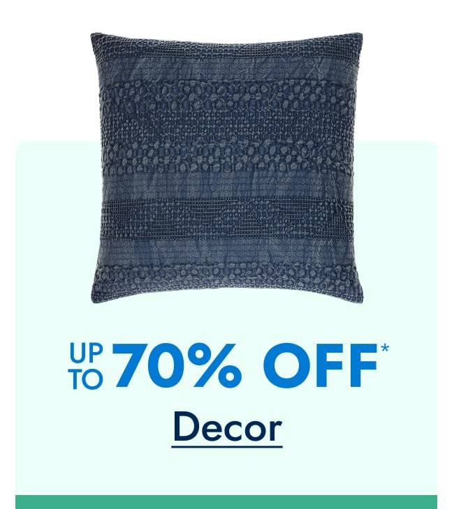Up to 70% off Decor