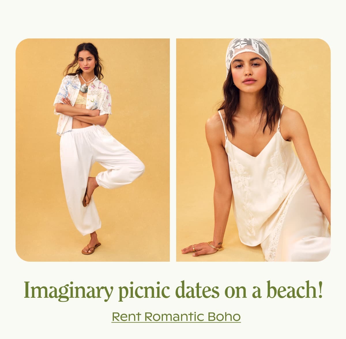 Rent Summer Trends. Rent Romantic Boho.