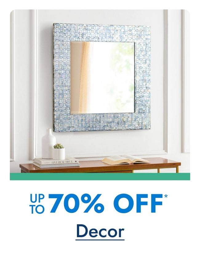 Up to 70% off Decor