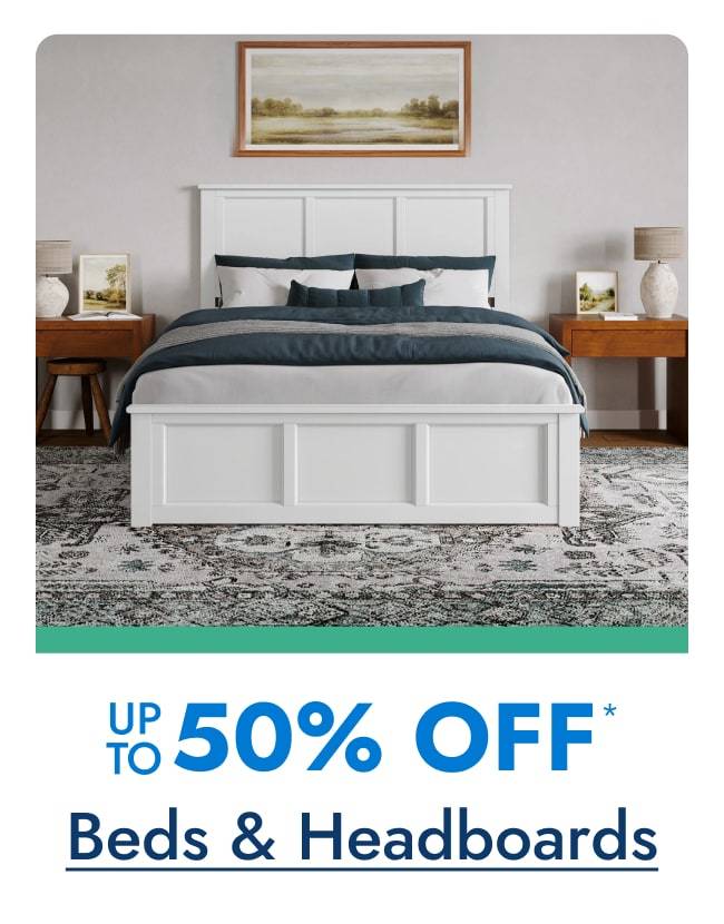Up to 50% off Beds & Headboards