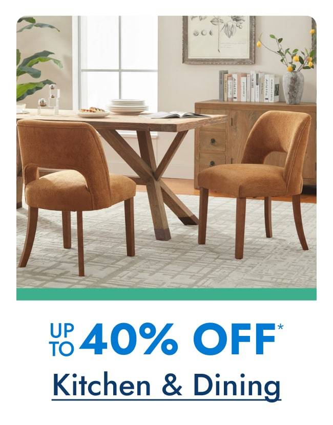 Up to 40% off Kitchen & Dining