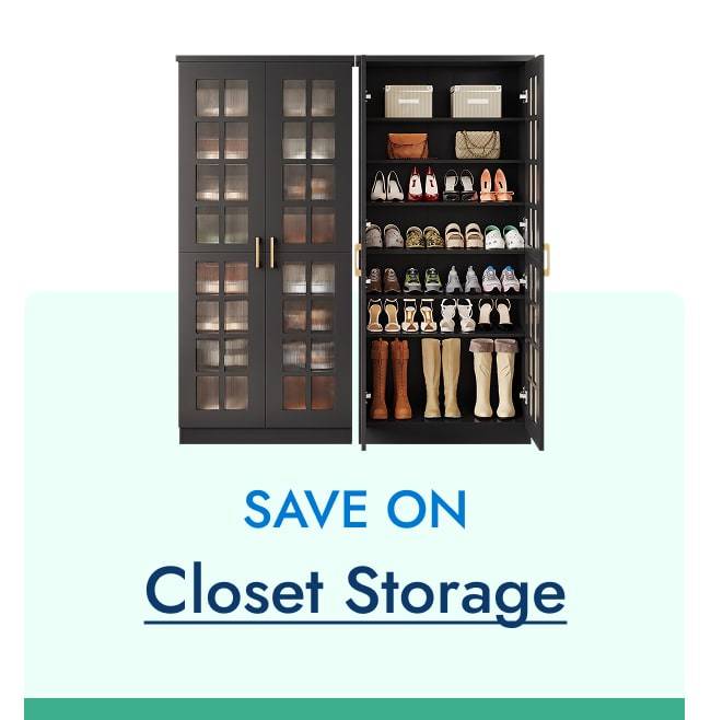 Save on Closet Storage
