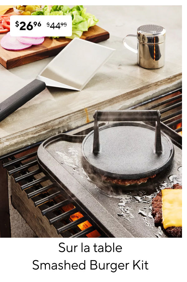Sur la table Smashed Burger Kit