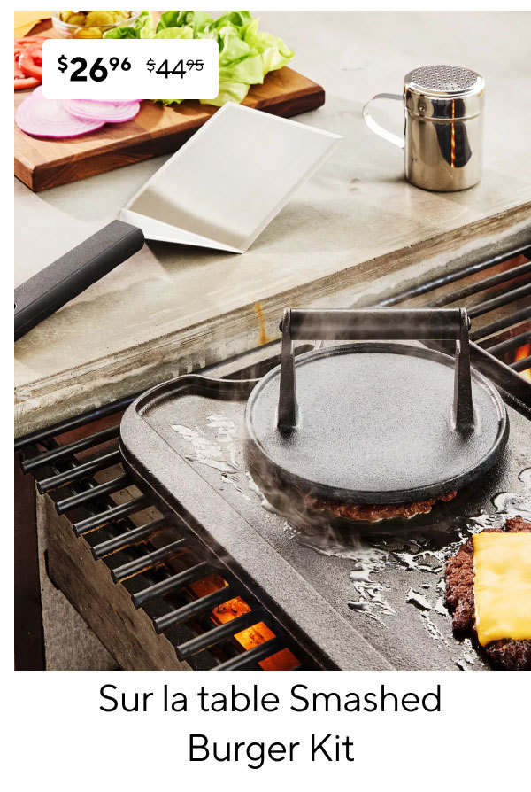 Sur la table Smashed Burger Kit