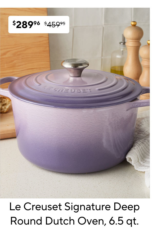 Le Creuset Signature Deep Round Dutch Oven, 6.5 qt.