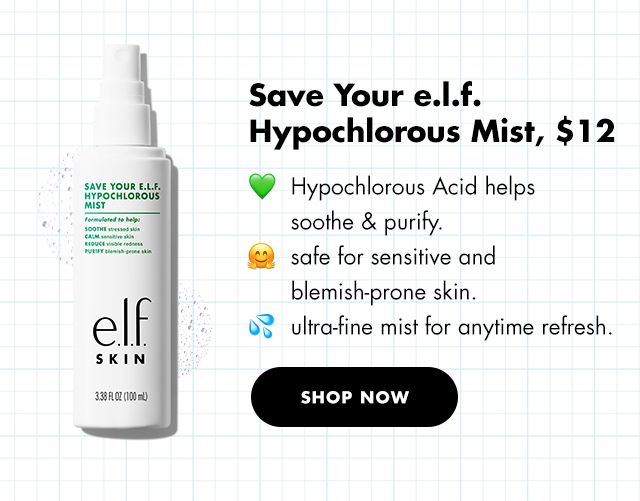 Save Your e.l.f. hypochlorous Mist