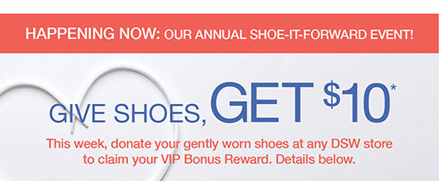 Give Shoes, Get $10*