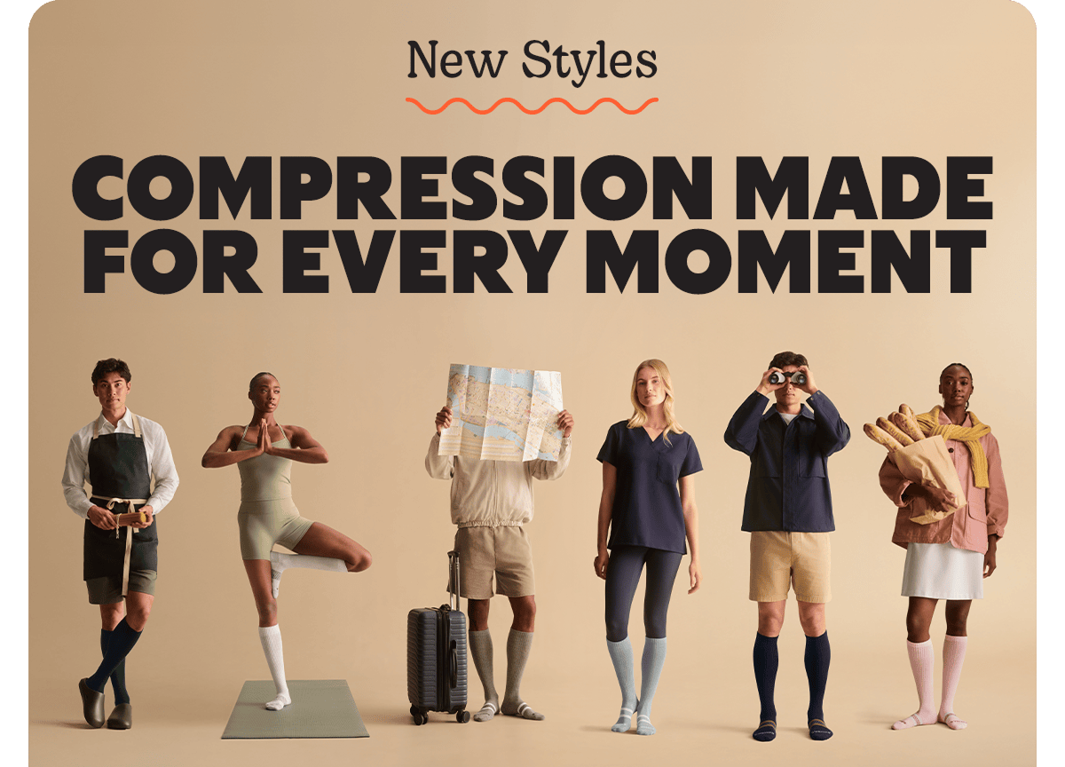 New Styles. Compression made for every moment.