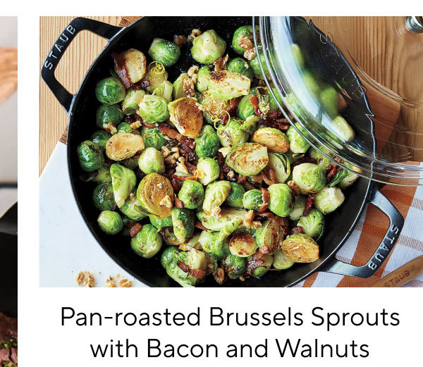 Pan-roasted Brussels Sprouts With Bacon And Walnuts