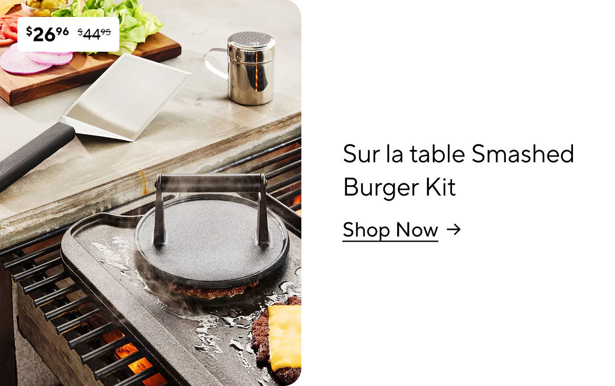 Sur la table Smashed Burger Kit
