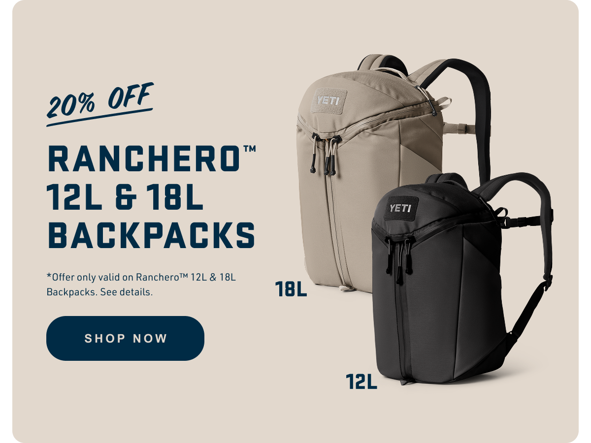 20% Off Ranchero™ 12L & 18L Backpacks