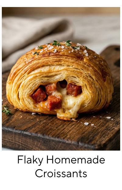 Flaky Homemade Croissants