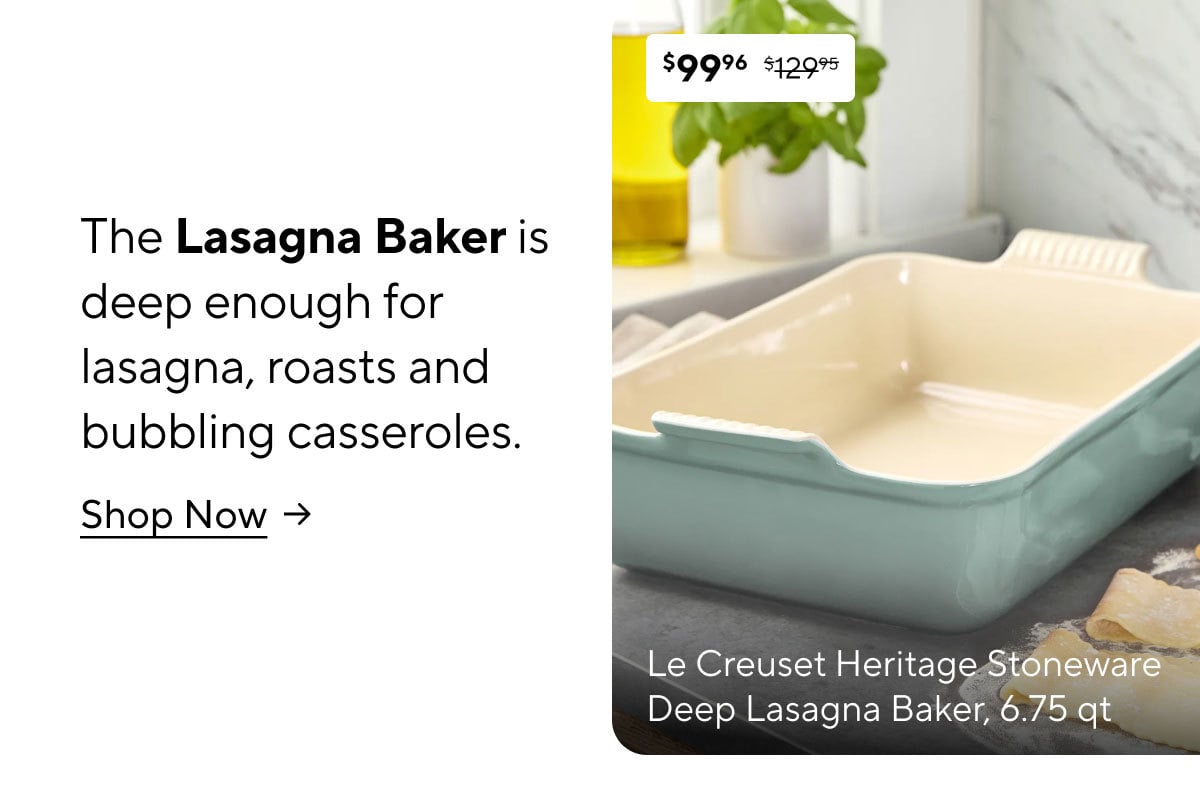 Le Creuset Heritage Stoneware Deep Lasagna Baker, 6.75 qt