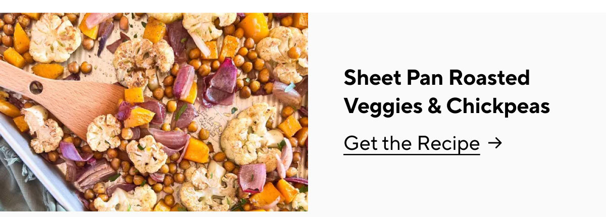 Sheet Pan Roasted Veggies & Chickpeas