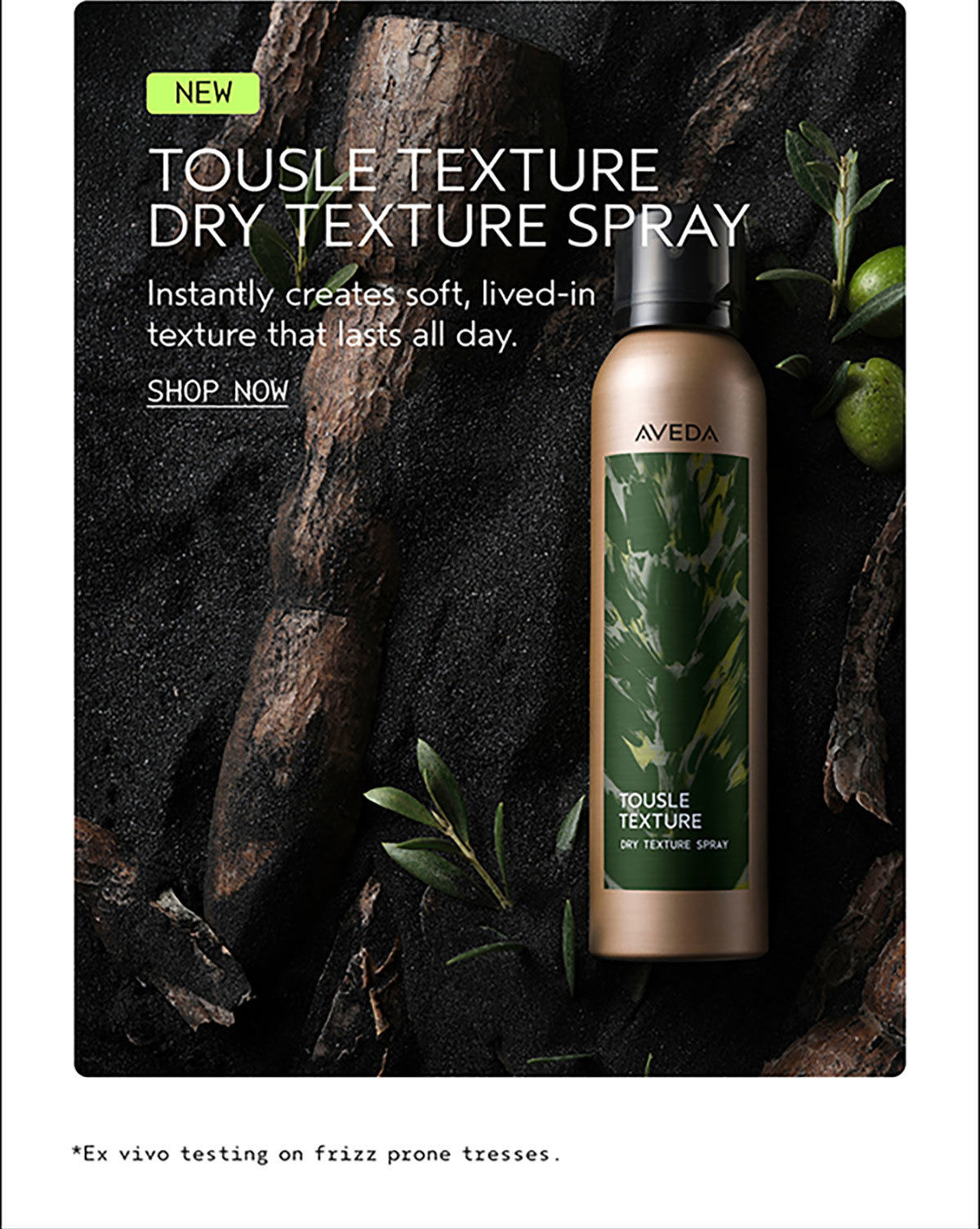 NEW | TOUSLE TEXTURE DRY TEXTURE SPRAY | Instantly creates soft, lived-in texture that lasts all day. | SHOP NOW