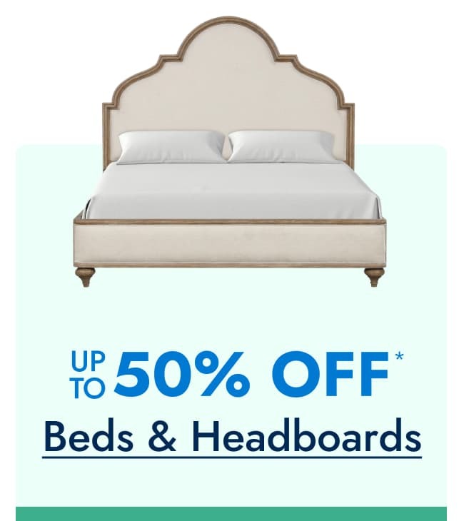 Up to 50% off Beds & Headboards