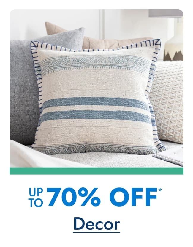 Up to 70% off Decor