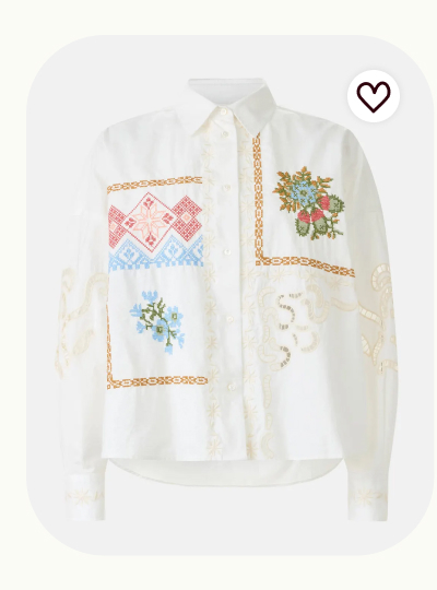 Button Down With Embroidery