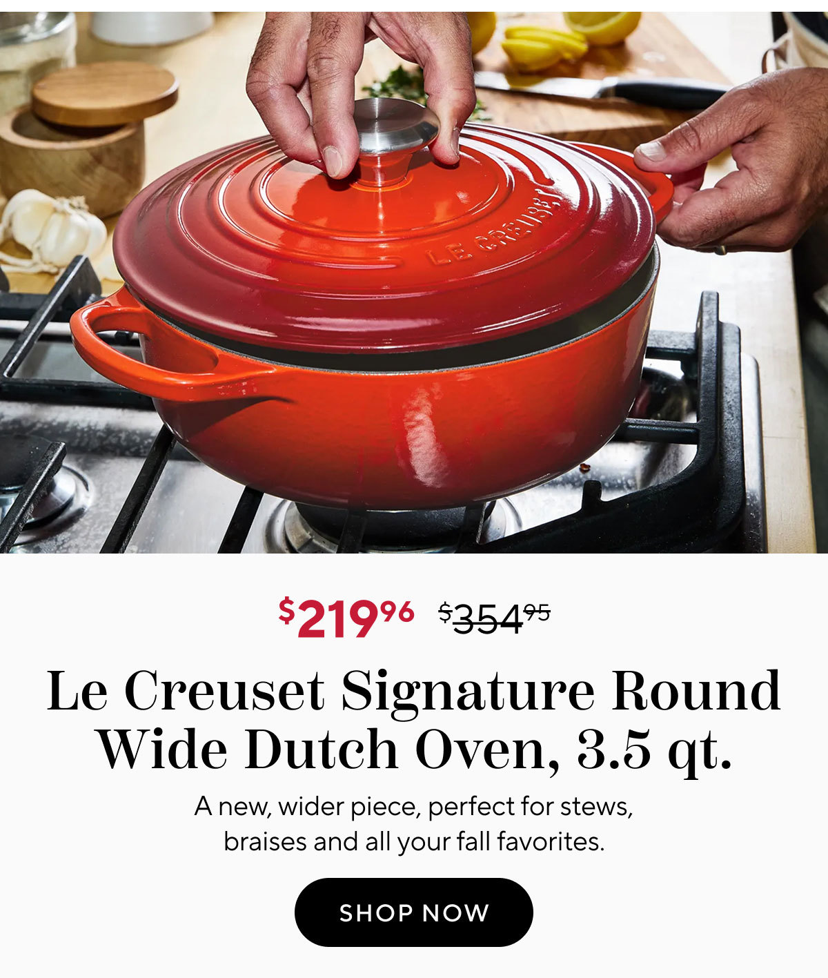 Le Creuset Signature Round Wide Dutch Oven