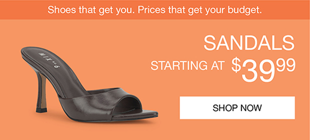 Sandals Starting at $39.99 | Shop Now
