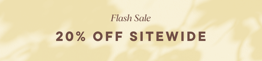 Flash Sale — 20% off sitewide