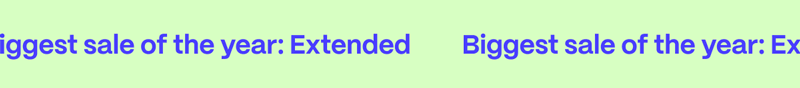 Biggest sale of the year: Extended