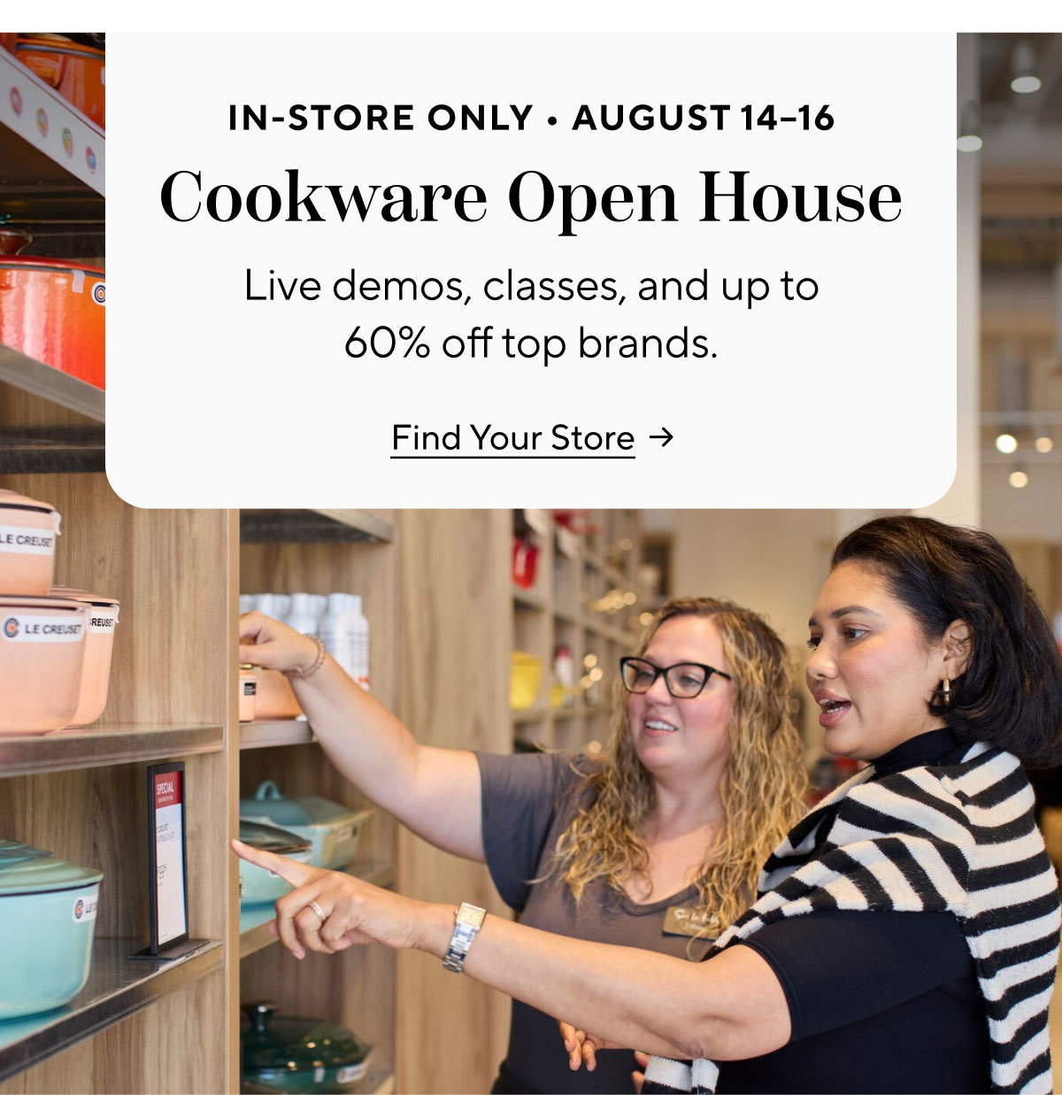 In-Store Cooking Classes