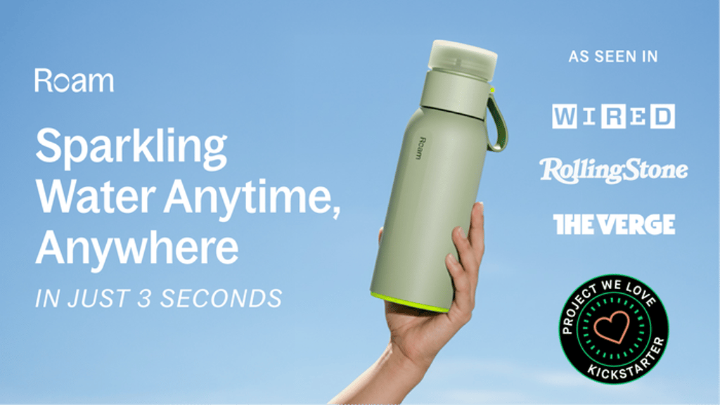 Roam SodaTop: Make Sparkling Water Anywhere, Anytime