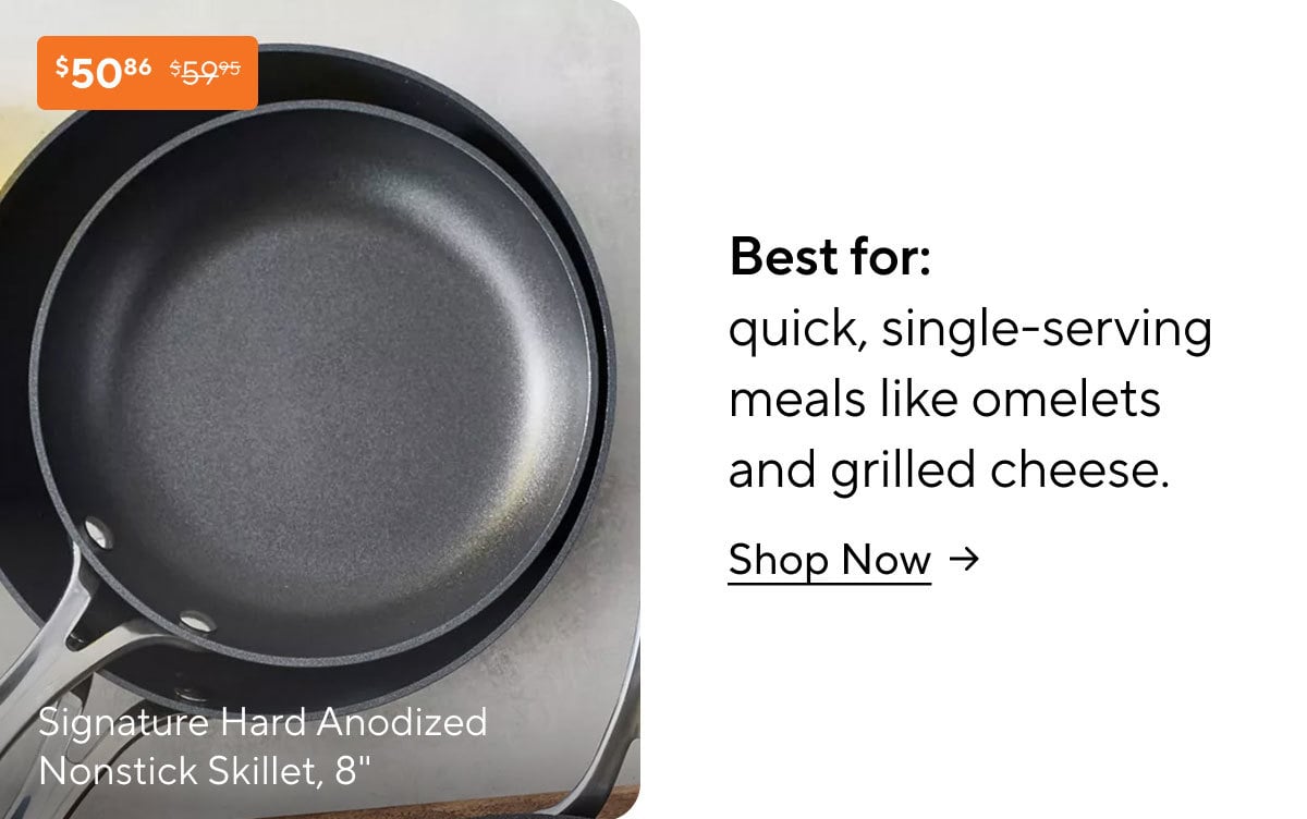 Signature Hard Anodized Nonstick Skillet, 8