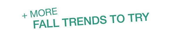 + MORE FALL TRENDS TO TRY