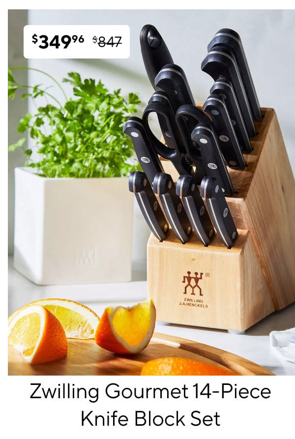 Zwilling J.A. Henckels 14-Piece Gourmet Knife Block