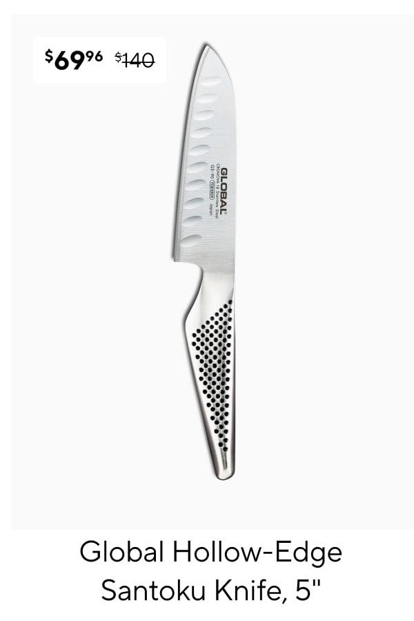 Global Hollow-Edge Santoku Knife