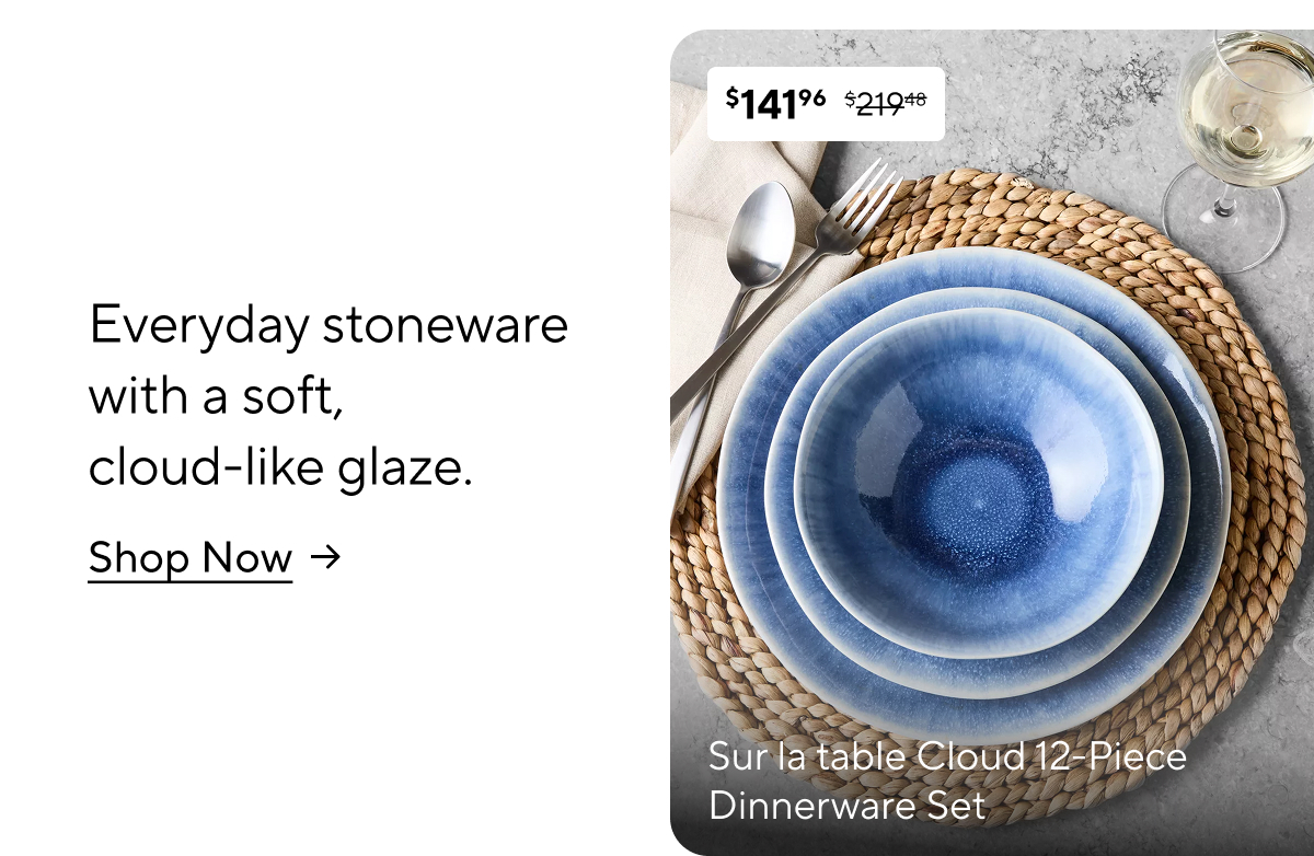 Sur la table Cloud 12-Piece Dinnerware Set