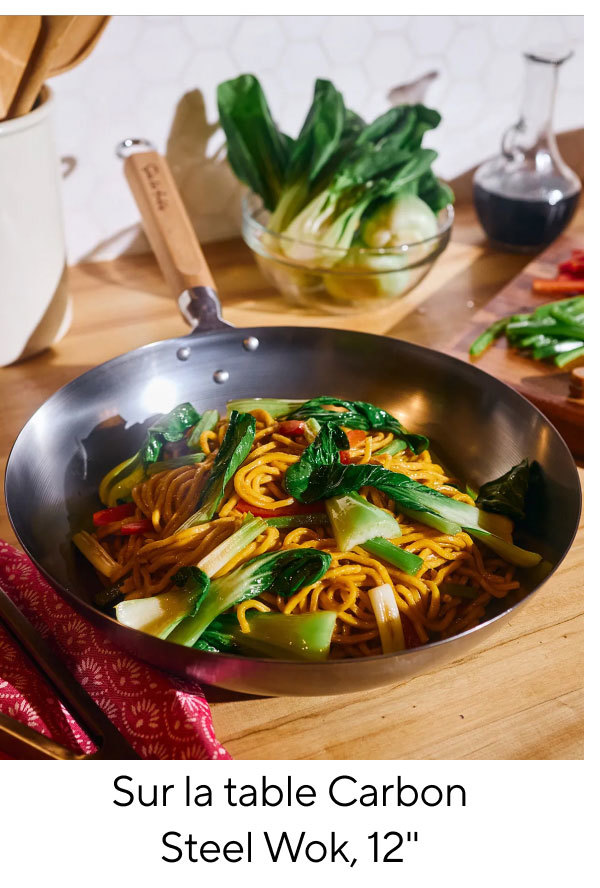 Click Zone 2:  Save on Bestsellers   Sur la table Carbon Steel Wok, 12