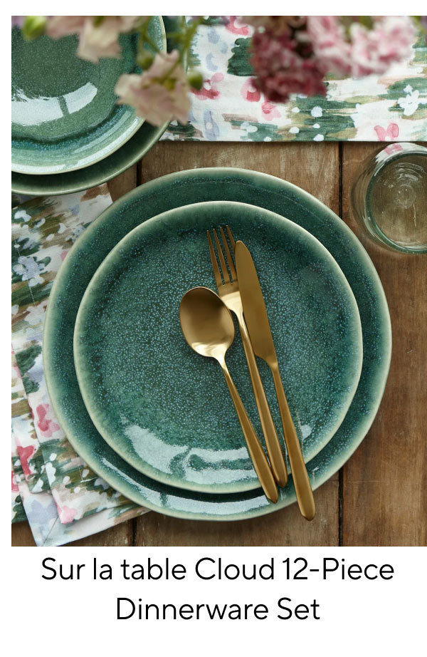 Sur la table Cloud 12-Piece Dinnerware Set