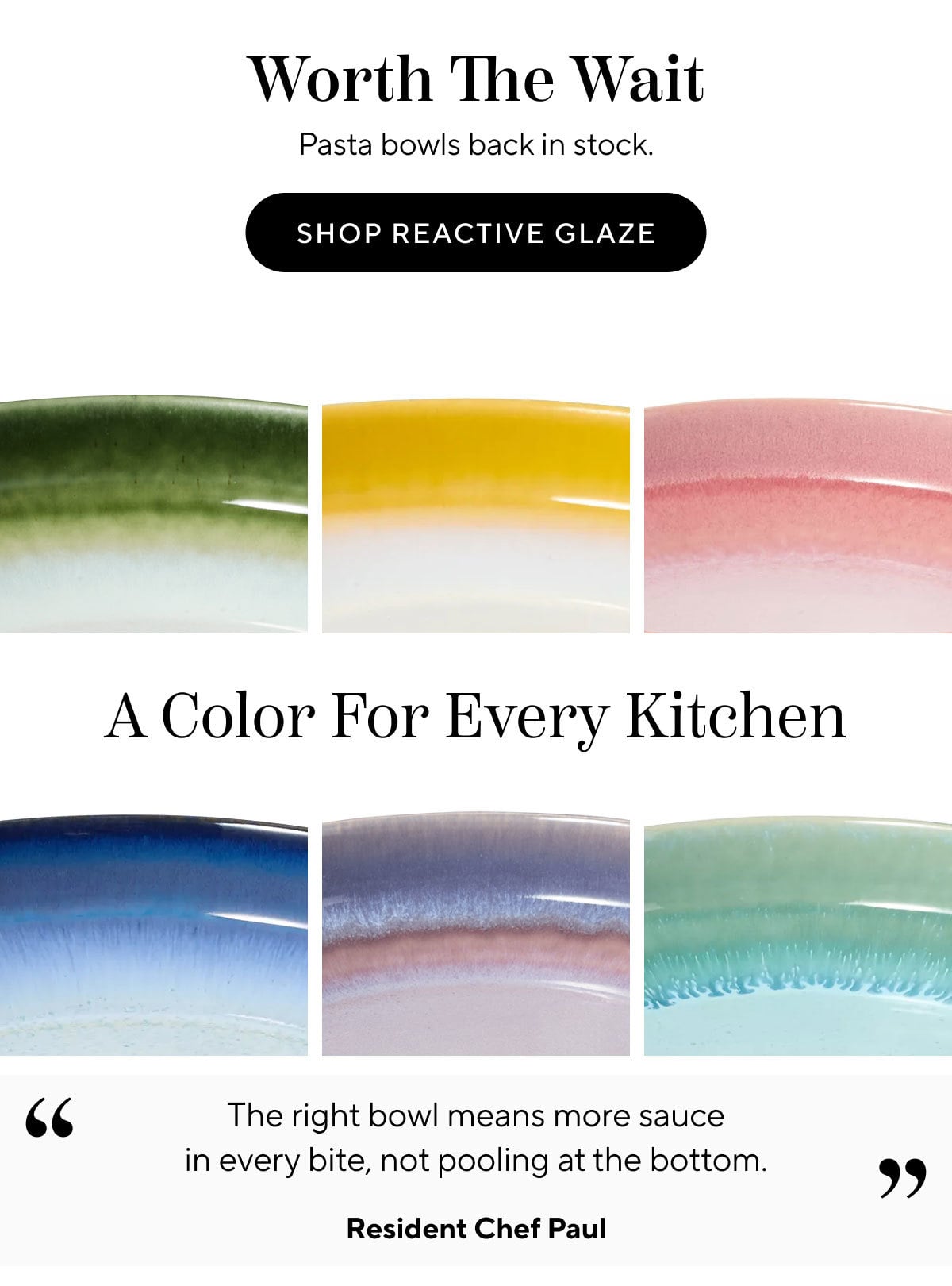 Glazed Pasta Bowl